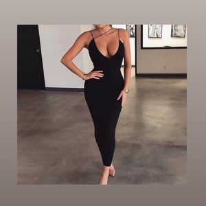 Body con maxi, strappy dress